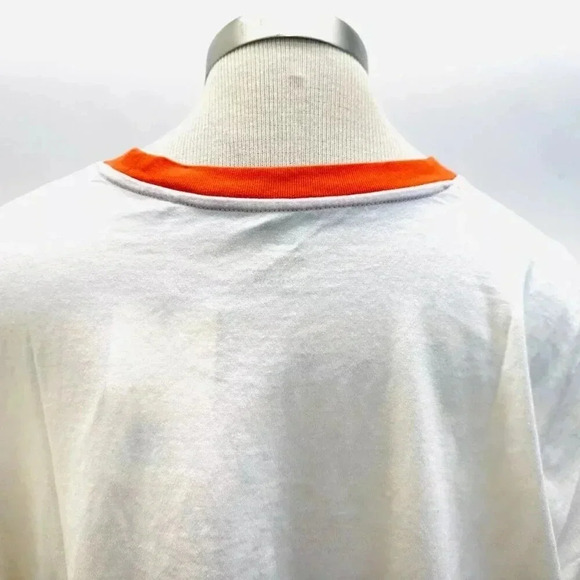 NWT LEVI'S Women Short Sleeve Pullover Round High Neck White Cropped Top Sz 1X - Picture 8 of 9